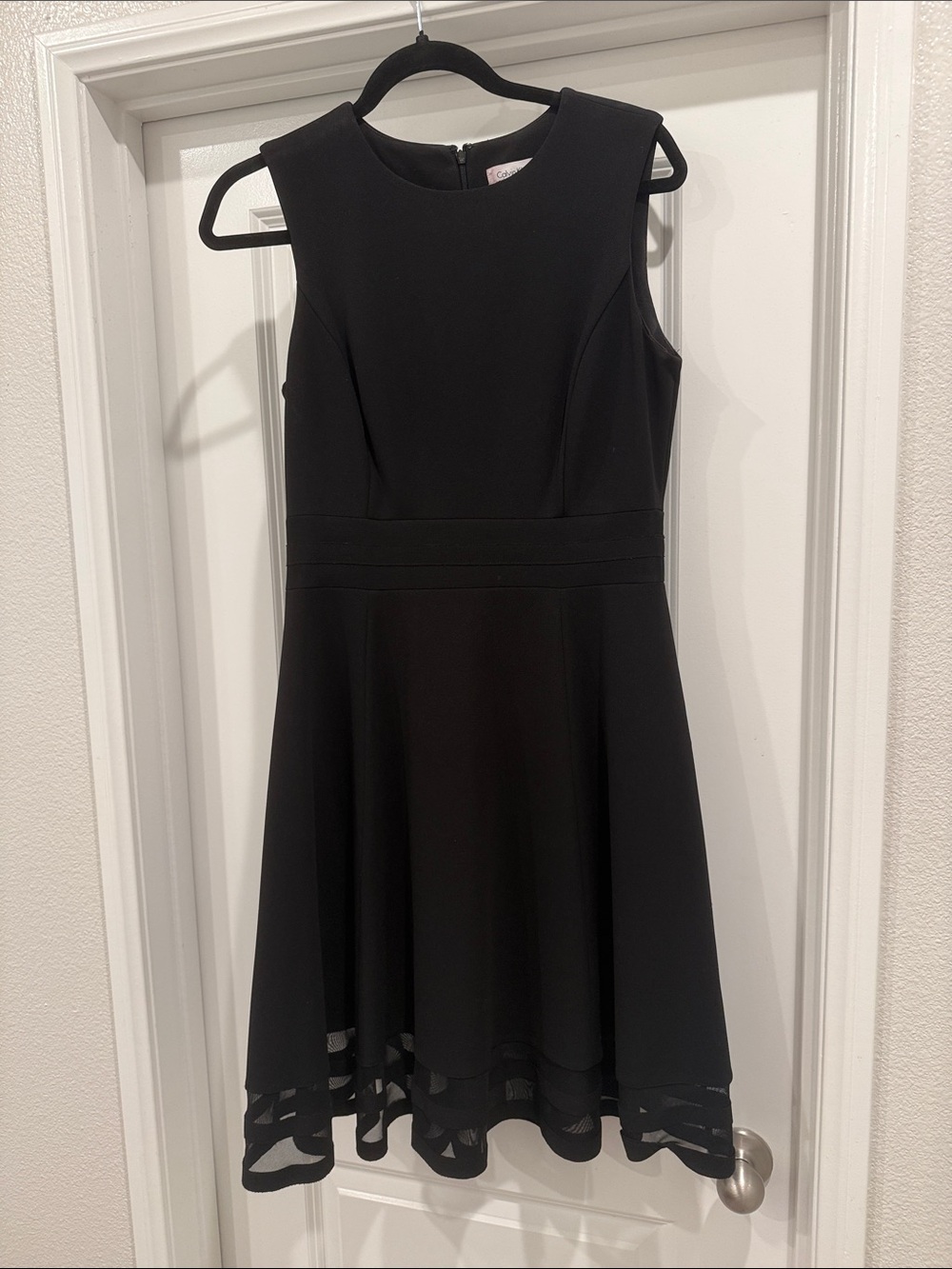 Calvin Klein Black Sleeveless Mini Dress